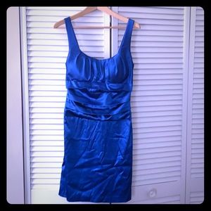 Royal blue cocktail dress